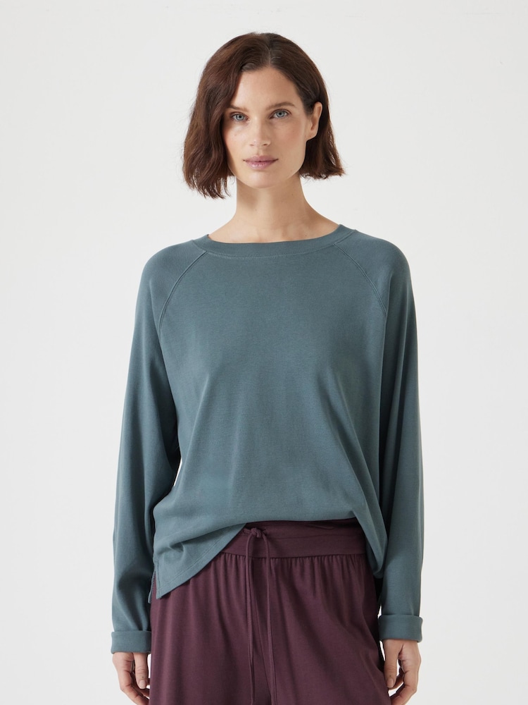 Verde tierra - Hush Matilda 100% Cotton Raglan T-Shirt - Imagen 1 de 5