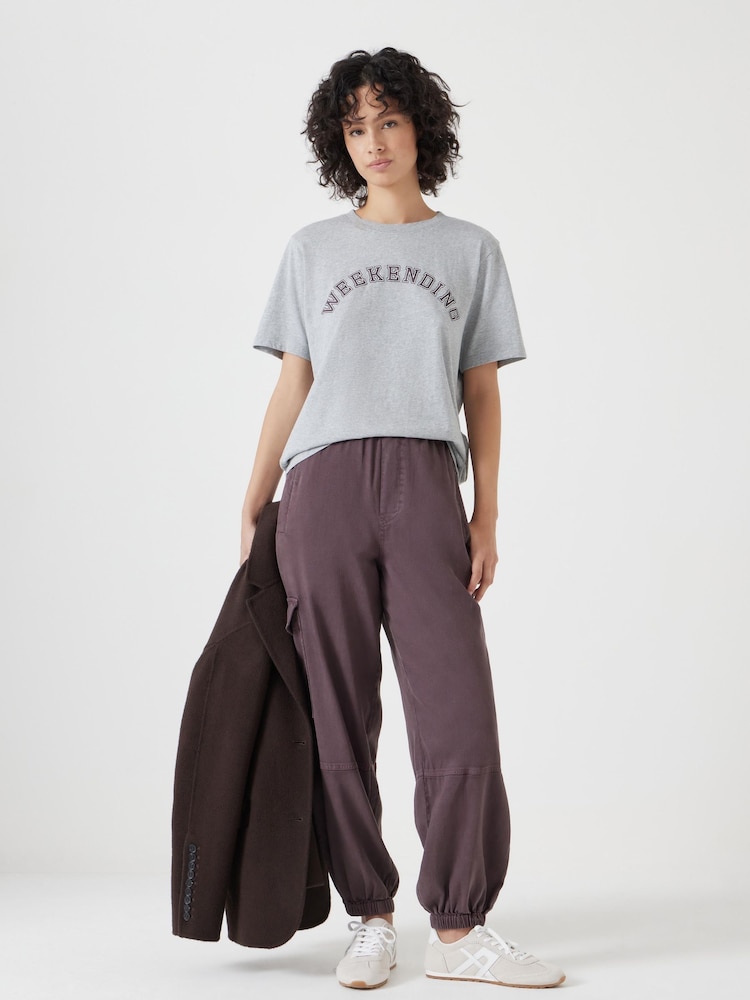 Hush Grey 100% Cotton Weekending Graphic T-Shirt - Image 2 of 5