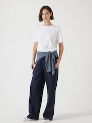 Hush White 100% Cotton Rosie Regular Fit T-Shirt - Image 2 of 5