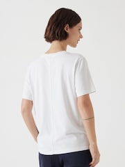 Hush White 100% Cotton Rosie Regular Fit T-Shirt - Image 3 of 5