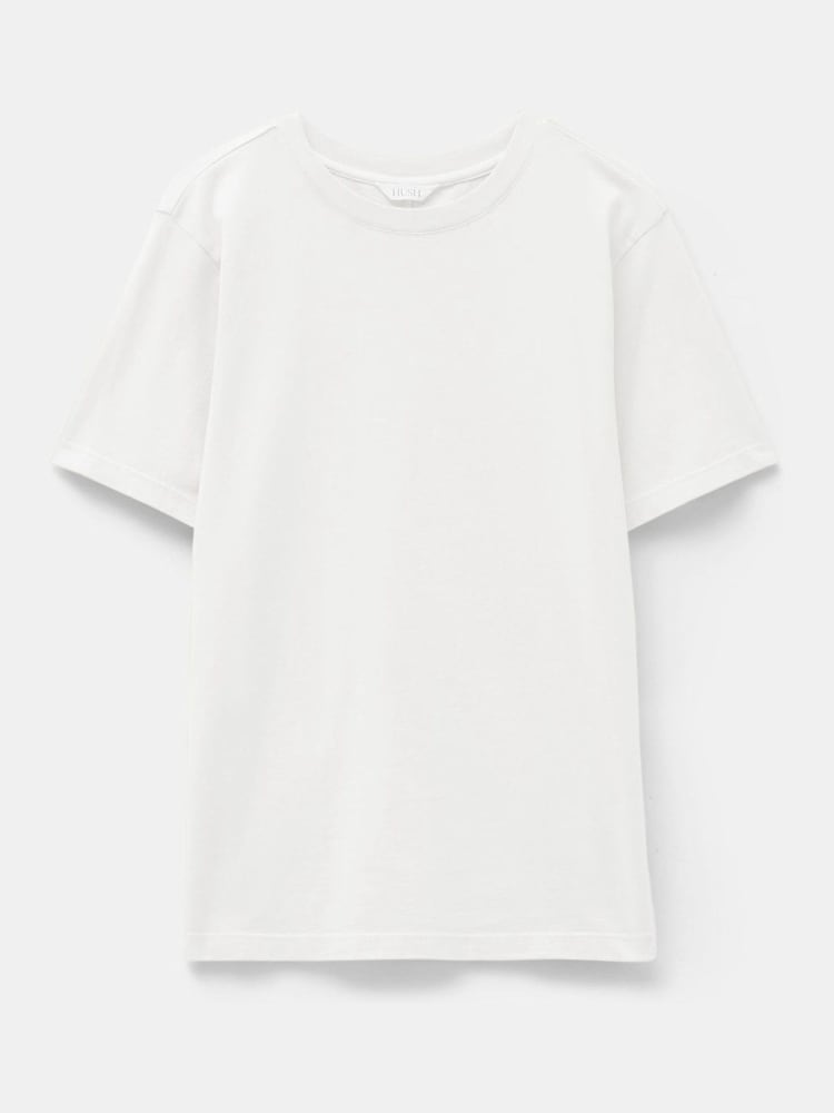 Blanco - Hush 100% Cotton Rosie Regular Fit T-Shirt - Imagen 5 de 5 Blanco - Hush 100% Cotton Rosie Regular Fit T-Shirt - Imagen 5 de 5