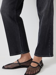 Hush Black Mesh Mary Jane Ballerina Flats - Image 1 of 5