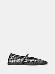 Hush Black Mesh Mary Jane Ballerina Flats - Image 3 of 5