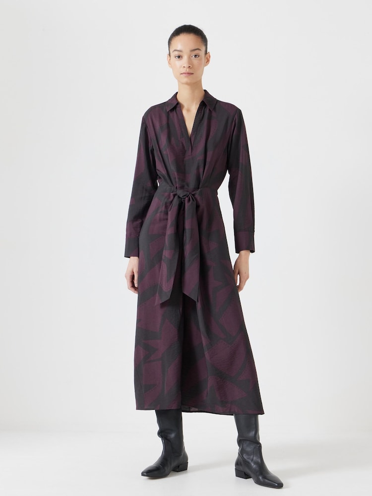 Hush Purple Maya Front Tie Maxi Dress - Image 1 of 6