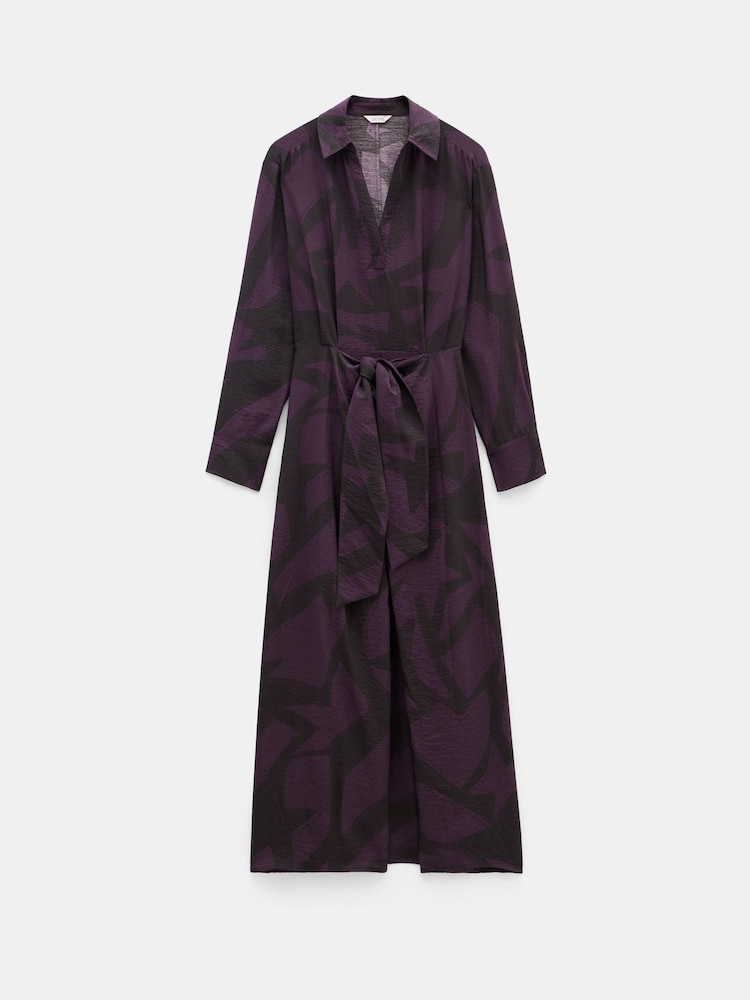 Hush Purple Maya Front Tie Maxi Dress - Image 6 of 6
