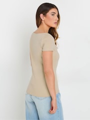 Long Tall Sally Red Square Neck T-Shirts 2 Pack - Image 2 of 8