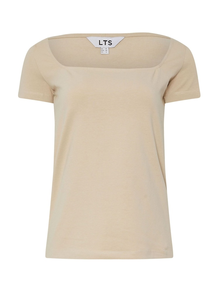 Long Tall Sally Red Square Neck T-Shirts 2 Pack - Image 7 of 8