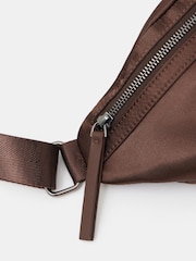 Hush Brown Leopard Print Satin Cross-Body Bag - Image 3 of 4