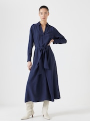 Hush Blue Maya Front Tie Maxi Dress - Image 1 of 6