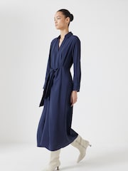 Hush Blue Maya Front Tie Maxi Dress - Image 4 of 6