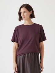Hush Brown 100% Cotton Rosie Regular Fit T-Shirt - Image 1 of 5