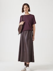 Hush Brown 100% Cotton Rosie Regular Fit T-Shirt - Image 2 of 5