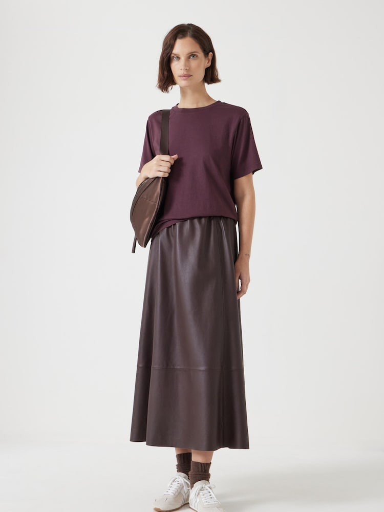 Hush Brown 100% Cotton Rosie Regular Fit T-Shirt - Image 2 of 5