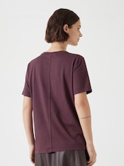 Hush Brown 100% Cotton Rosie Regular Fit T-Shirt - Image 3 of 5