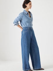 Hush Two Tone Evelyn Denim Jumpsuit - Imagen 4 de 5