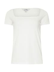 Long Tall Sally Blue Square Neck T-Shirts 2 Pack - Image 8 of 8