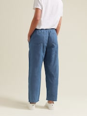 M&Co Blue Petite Dark Wash Joggers - Image 4 of 6