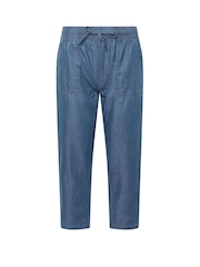 M&Co Blue Petite Dark Wash Joggers - Image 6 of 6