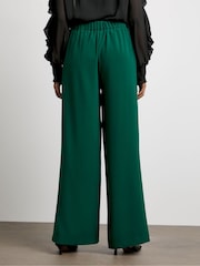 Joanna Hope Green Pleated Wide Leg Trousers - Image 2 of 4