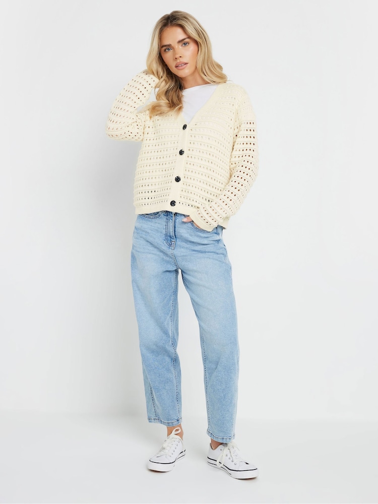 Naravni - M&Co Petite V-Neck Button Down Cardigan - Slika 2 iz 4 Naravni - M&Co Petite V-Neck Button Down Cardigan - Slika 2 iz 4