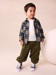 Khaki Green Corduroy Cargo Trousers (3mths-7yrs) - Image 1 of 8