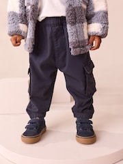 Grey Blue Lined Cargo Trousers (3mths-7yrs) - Image 2 of 8
