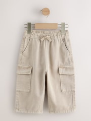 Stone Washed Wide Leg Cargo Trousers (3mths-7yrs) - Image 4 of 7