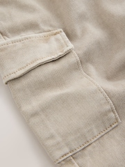 Stone Washed Wide Leg Cargo Trousers (3mths-7yrs) - Image 6 of 7