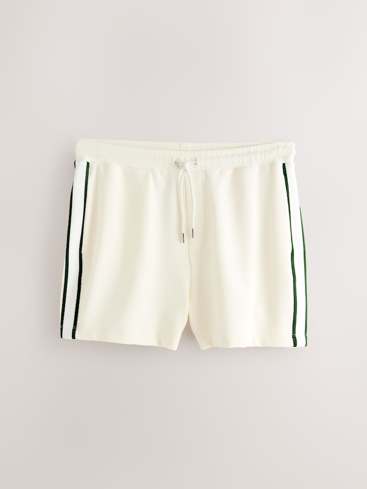 Ecru EDIT Taped Shorts - Image 1 of 5
