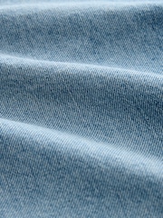 Mid Blue Wash Jort Denim Shorts - Image 7 of 10