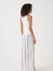 Hush Natural Rudie Stripe Trouser Pyjamas Set - Image 3 of 5