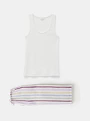 Hush Natural Rudie Stripe Trouser Pyjamas Set - Image 5 of 5