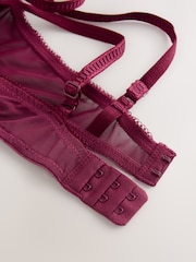 Chocolate/Berry/Pink Non Pad Balcony Lace Bras 3 Pack - Image 12 of 13