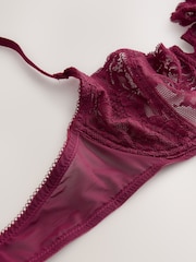 Chocolate/Berry/Pink Non Pad Balcony Lace Bras 3 Pack - Image 13 of 13