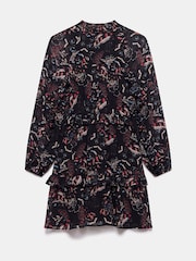 Mint Velvet Black Abstract Print Mini Dress - Image 8 of 8