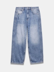 Mint Velvet Blue Mid Relaxed 100% Cotton Tapered Jeans - Image 7 of 8