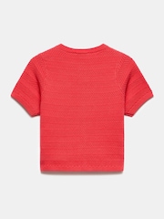 Mint Velvet Red Textured Top - Image 7 of 7