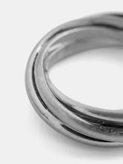 Mint Velvet Silver Tone Twist Ring - Image 5 of 5