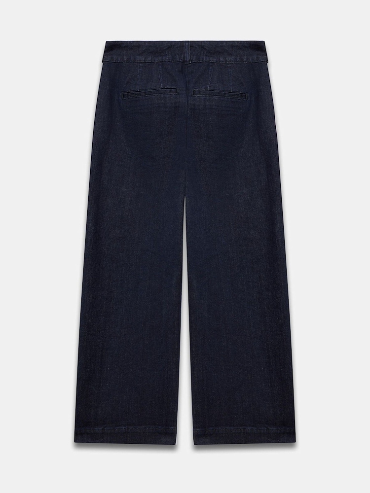 Mint Velvet Blue Cropped Jeans - Image 7 of 7