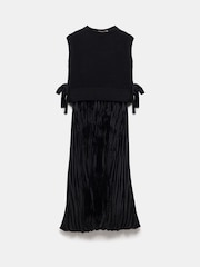Mint Velvet Black Tabard Midi Dress - Image 6 of 7