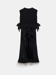 Mint Velvet Black Tabard Midi Dress - Image 7 of 7