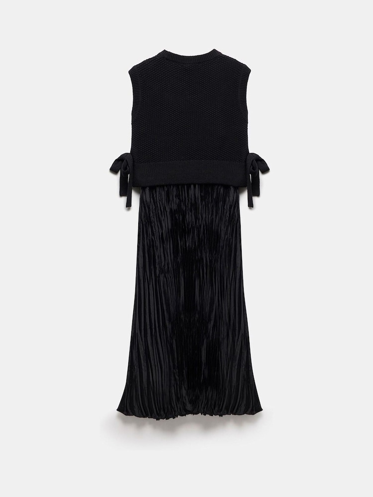 Mint Velvet Black Tabard Midi Dress - Image 7 of 7