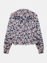 Mint Velvet Blue Floral Print Blouse - Image 7 of 8