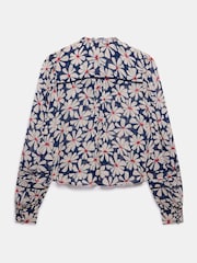 Mint Velvet Blue Floral Print Blouse - Image 8 of 8