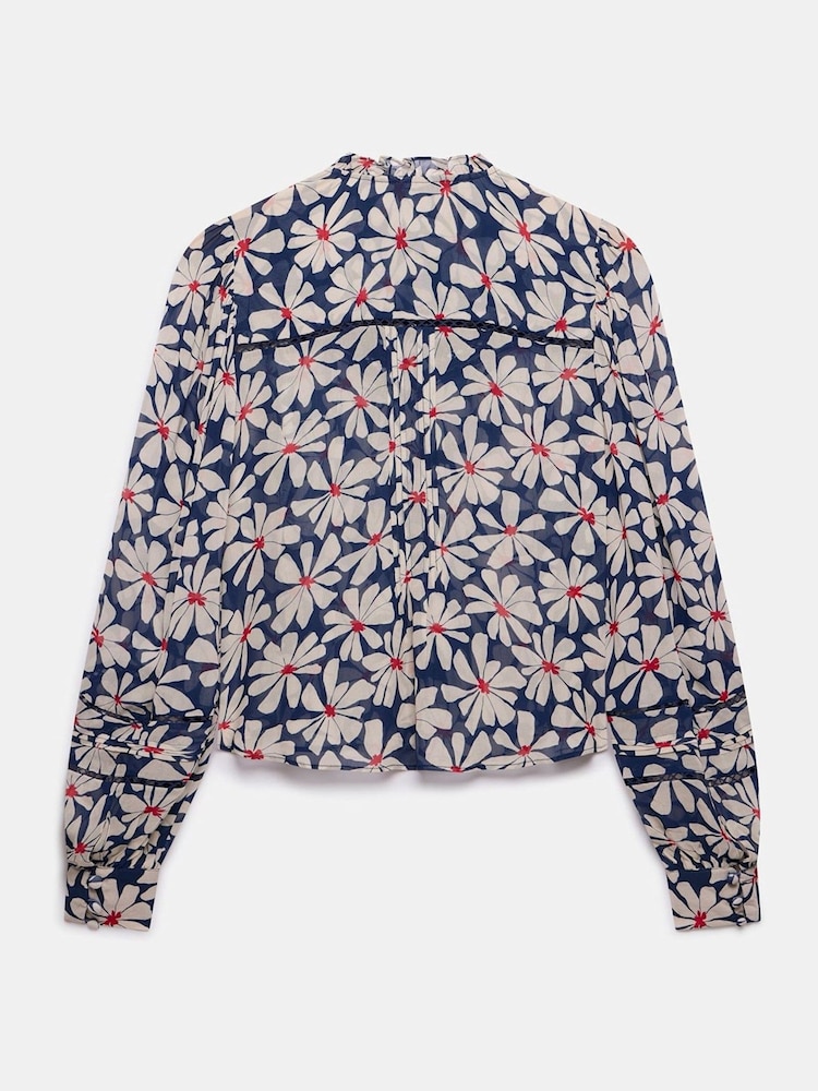 Mint Velvet Blue Floral Print Blouse - Image 8 of 8