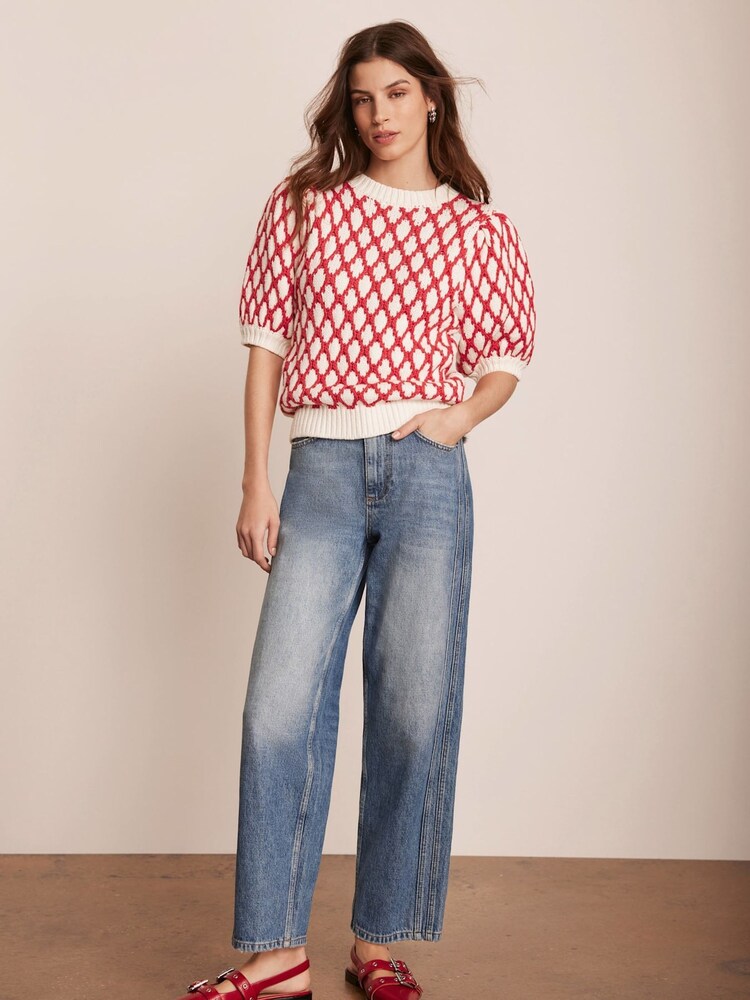Mint Velvet Graphic Knit Top - Image 6 of 8