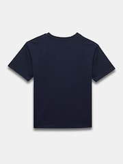 Mint Velvet Blue 100% Cotton Graphic Bow T-Shirt - Image 7 of 7