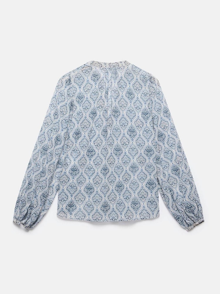 Mint Velvet Cream Geometric Print Boho Blouse - Image 8 of 8 Mint Velvet Cream Geometric Print Boho Blouse - Image 8 of 8