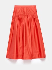 Юбка миди из 100% хлопка Mint Velvet - Изображение 7 из 8