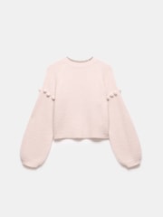 Mint Velvet Pink Balloon Sleeve Knit Jumper - Image 7 of 9
